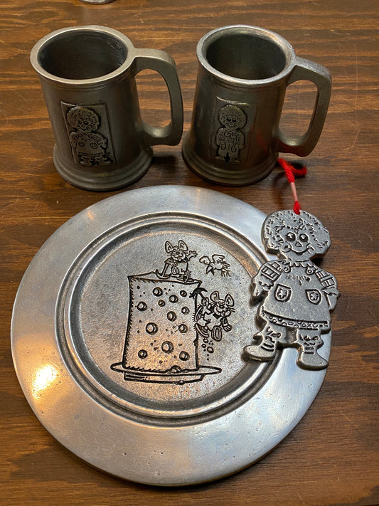 Children's Pewter Set