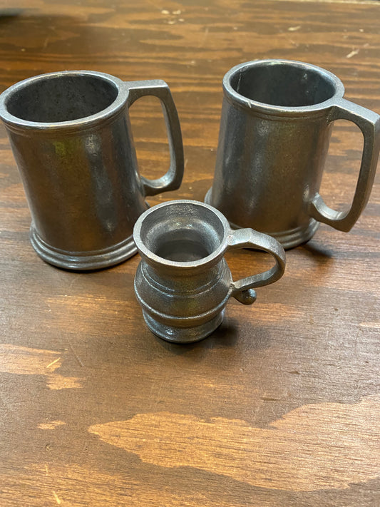 Set of Pewter Mugs - 3
