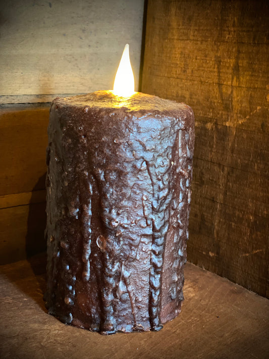Hand-waxed Candle, CHOCOLATE, 5" TIMER
