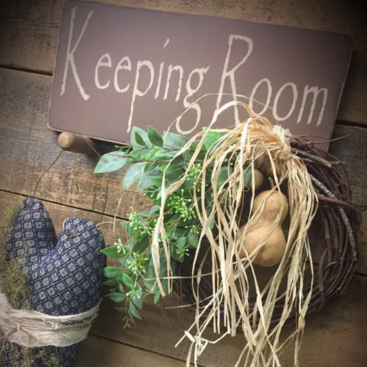 Keeping Room Sign