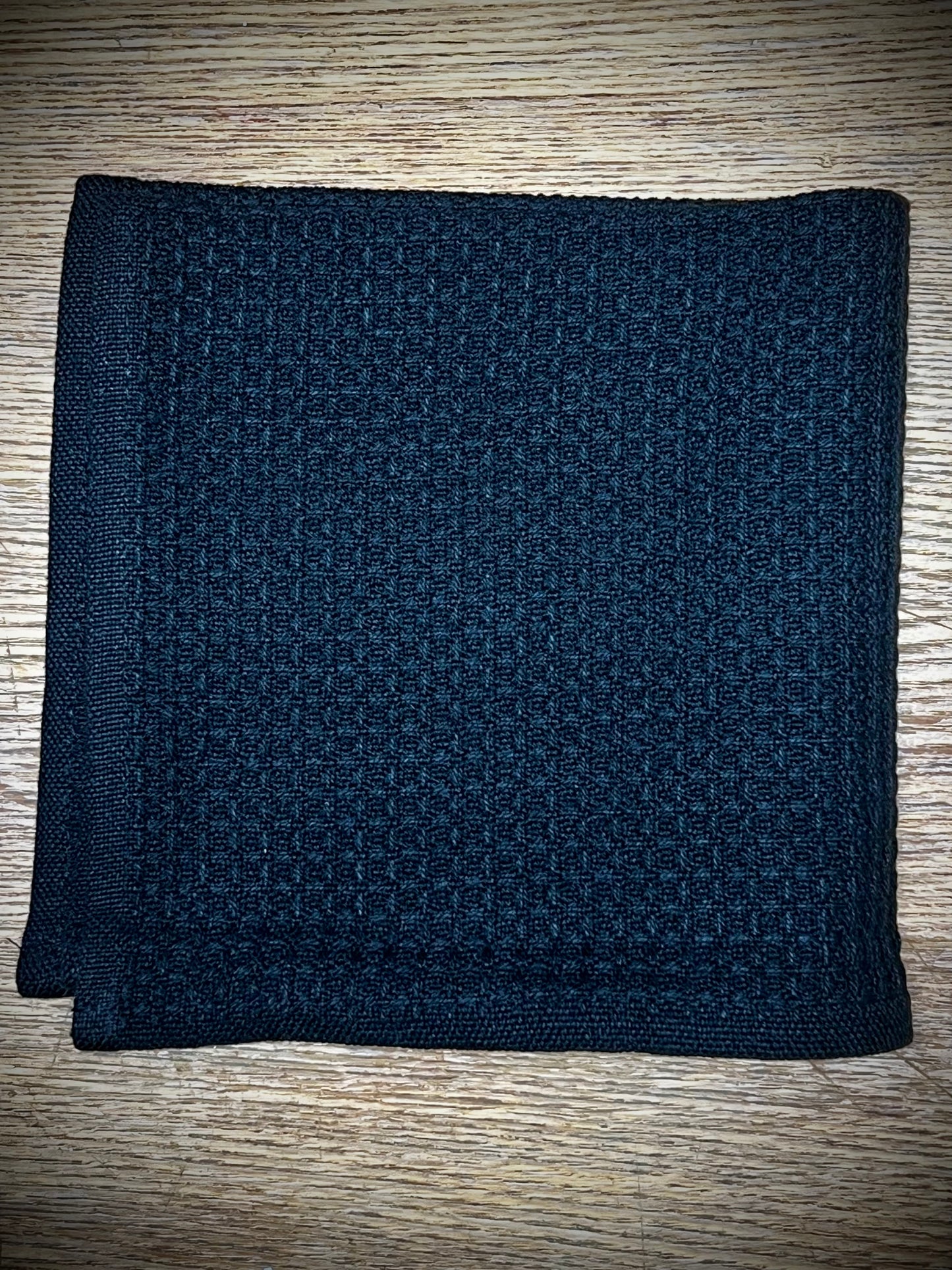 Waffle Weave Dishcloth, BLACK