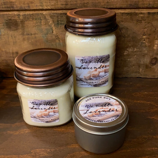 Vanilla Lavender, Soy Candle