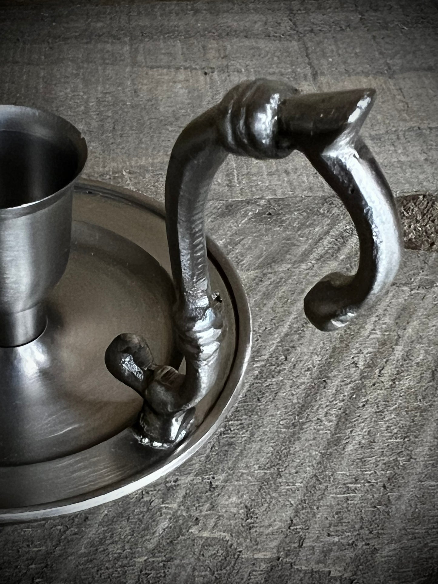 Candle Holder, PEWTER PLATED