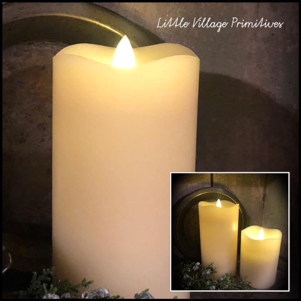 Serene, 3x6 Timer Candle, Ivory