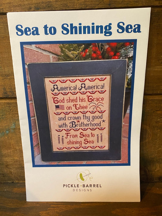 Sea to Shining Sea, Cross Stitch Chart, Pickle Barrel Designs