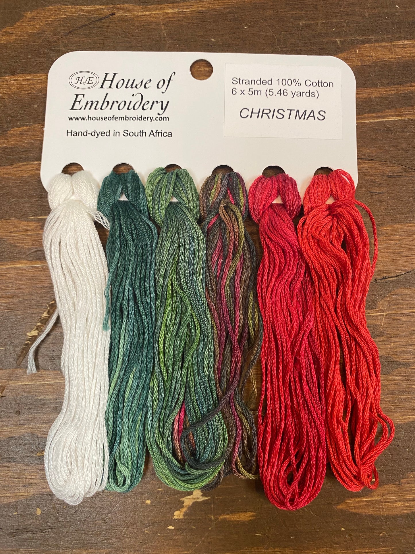 CHRISTMAS, 6x5m Variety Pack, Cotton Floss