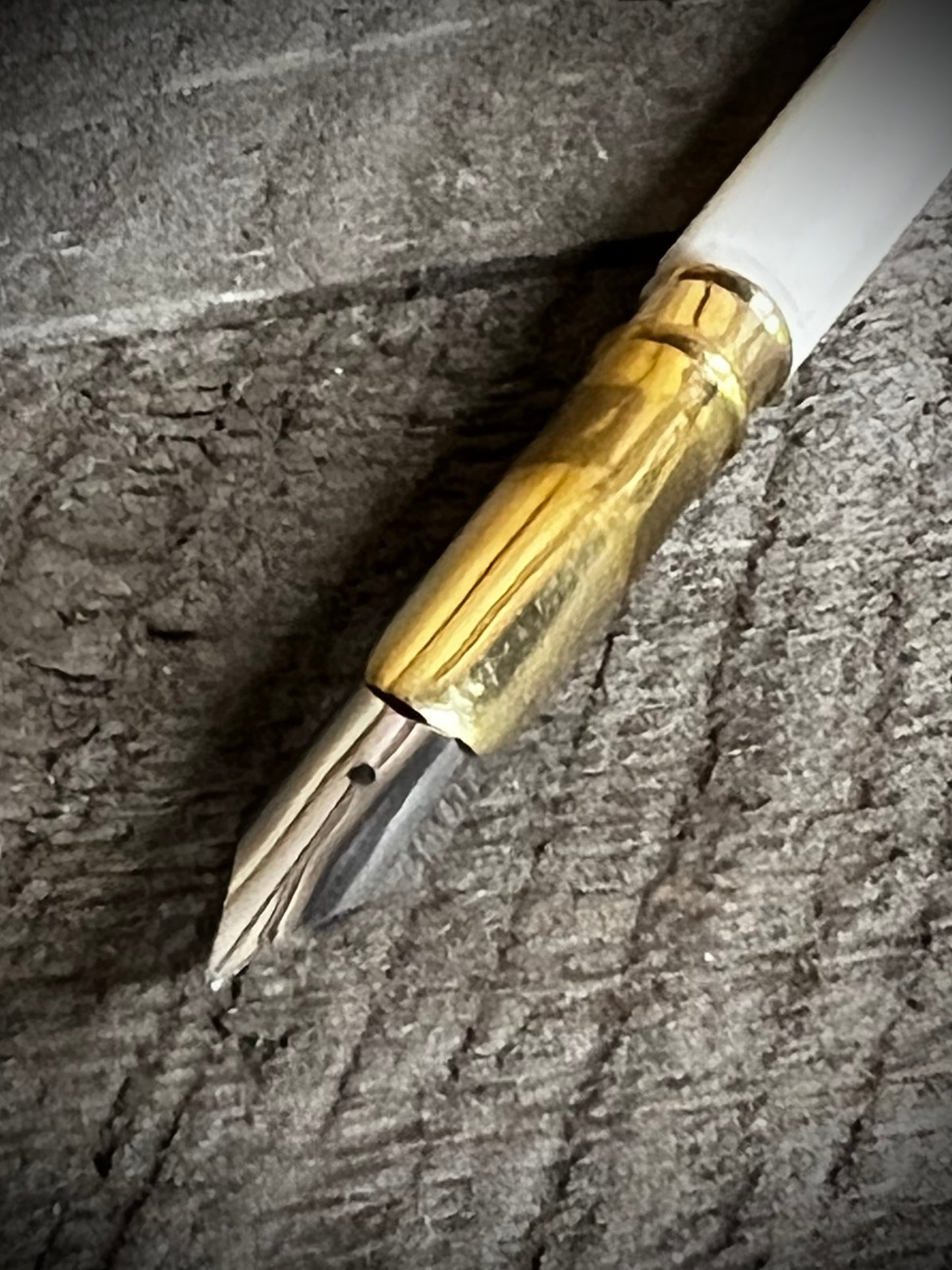 Writing Pen, 6", Ox Bone, OFF WHITE