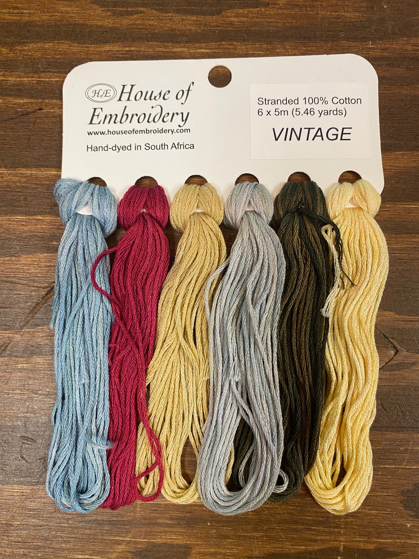 VINTAGE, 6x5m Variety Pack, Cotton Floss