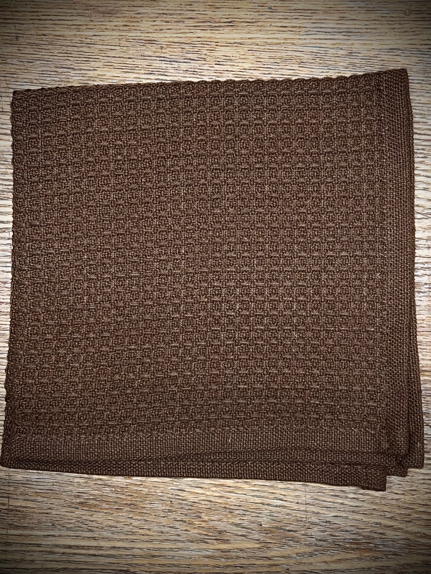Waffle Weave Dishcloth, COUNTRY BROWN