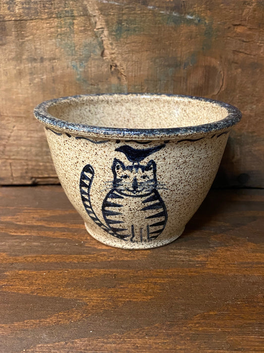 Votive Cup, Folk Art Cat