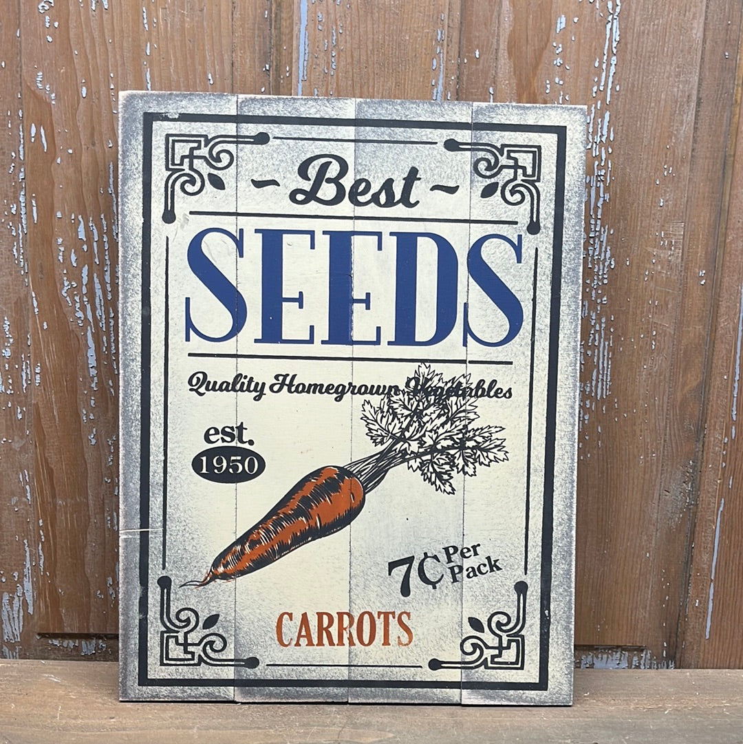 Pallet Sign, 12" x 16", CARROTS