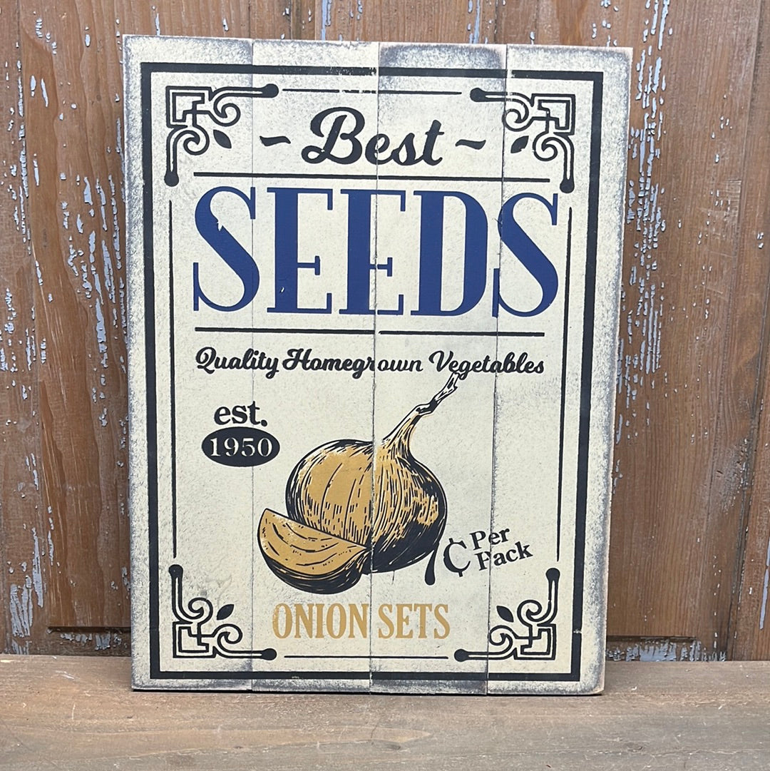 Pallet Sign, 12" x 16", ONION SET