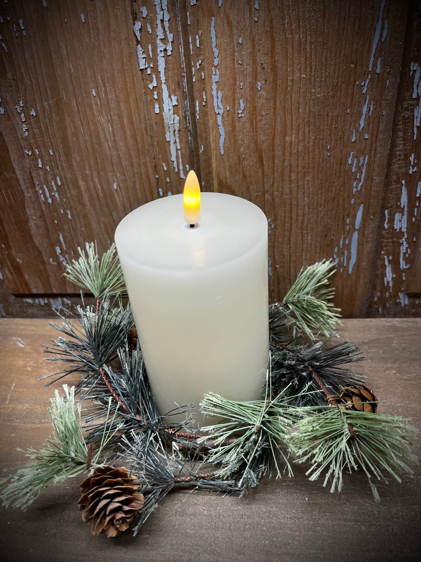 Candle Ring, 2.5” Center, SMOKEY MOUNTAIN PINE