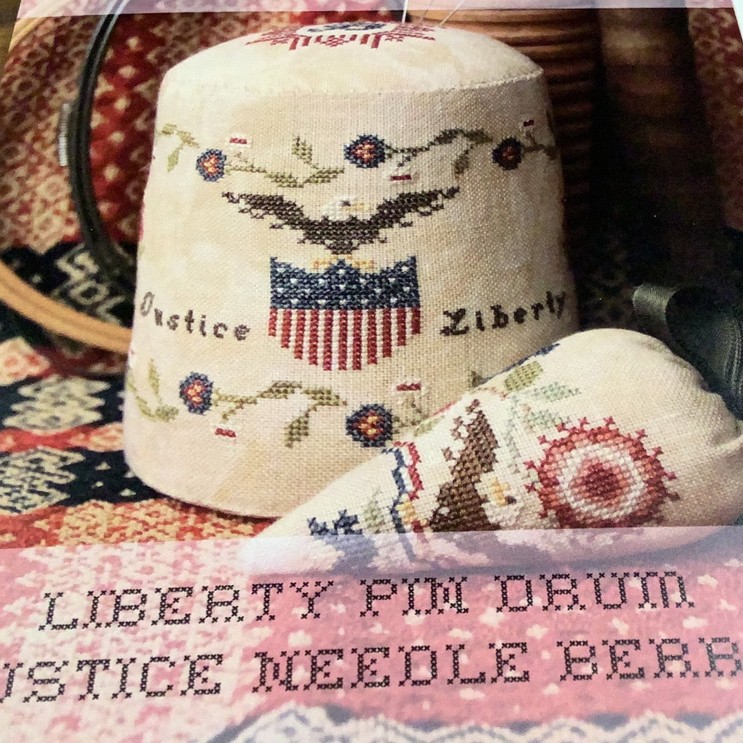 Liberty Pin Drum, Cross Stitch Pattern