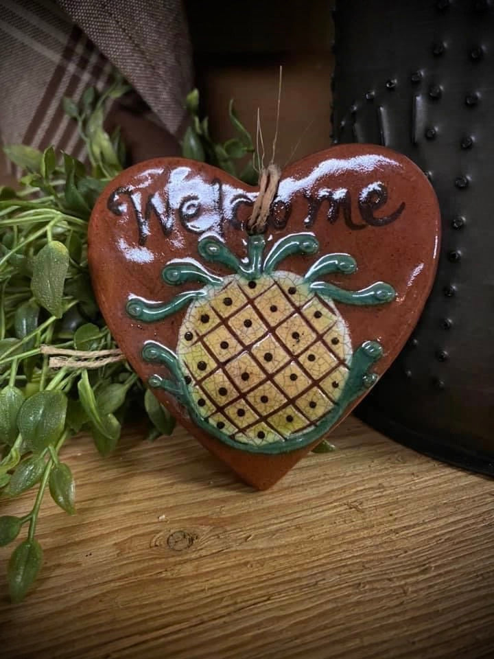 Ornament, PINEAPPLE HEART