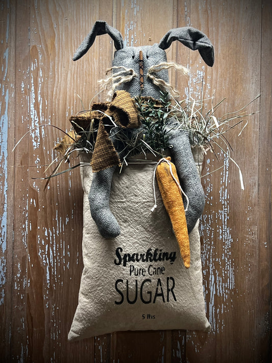 Hanging Bag, "Feed Sack Frank", SPARKLING SUGAR