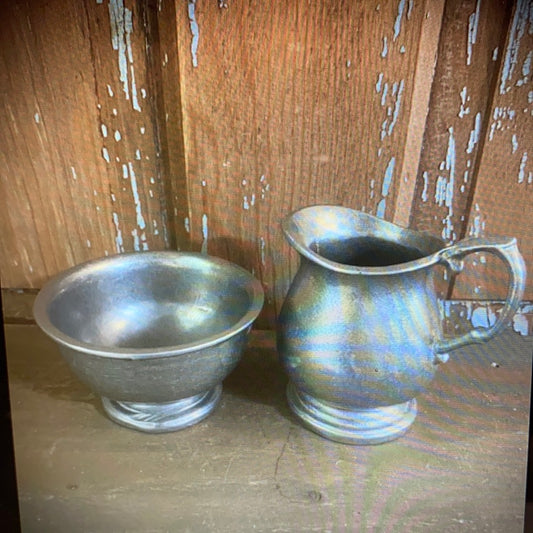 Sugar Bowl/Creamer, Wilton Armetale Pewter