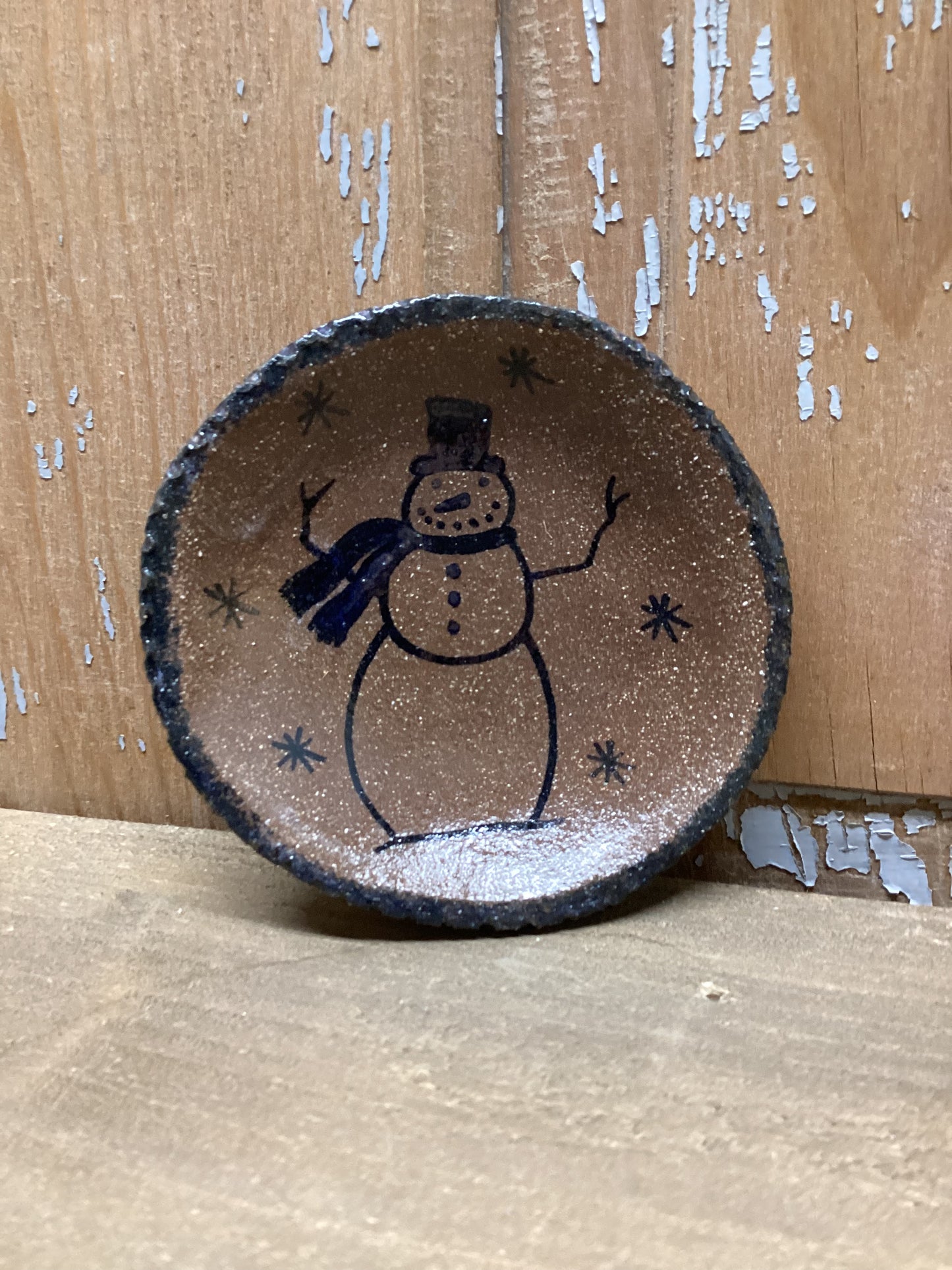 Plate, X Small, SNOWMAN W/ TWIGS