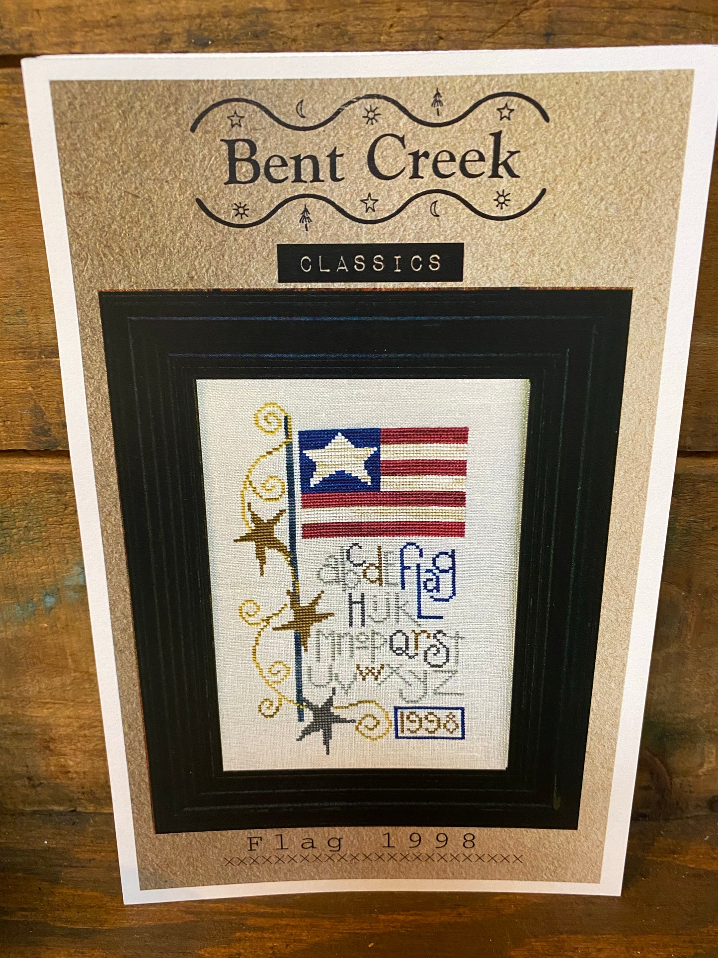 Flag 1998, Cross Stitch Chart, Bent Creek