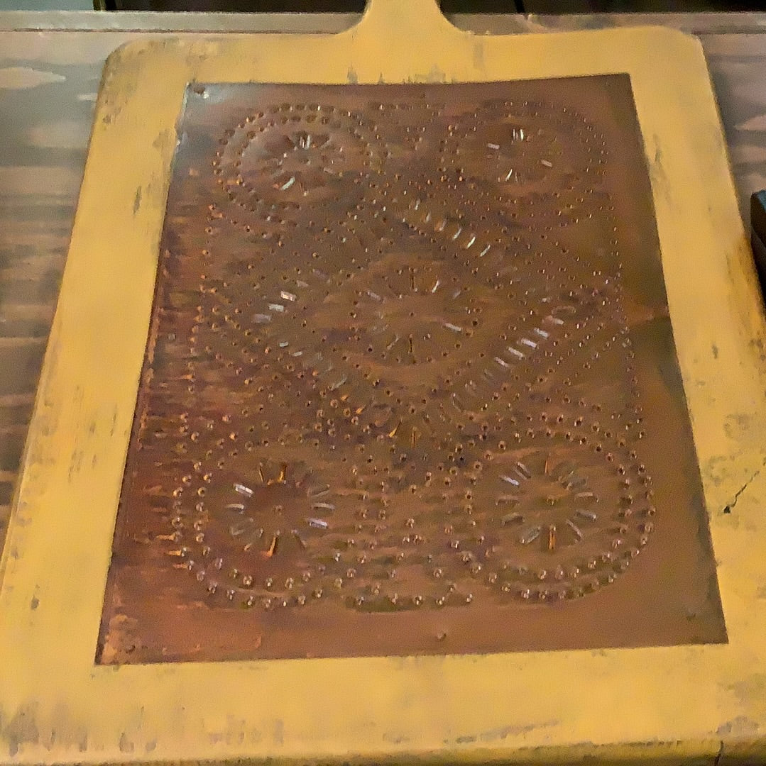 Cutting Board with Rusty Panel, MUSTARD