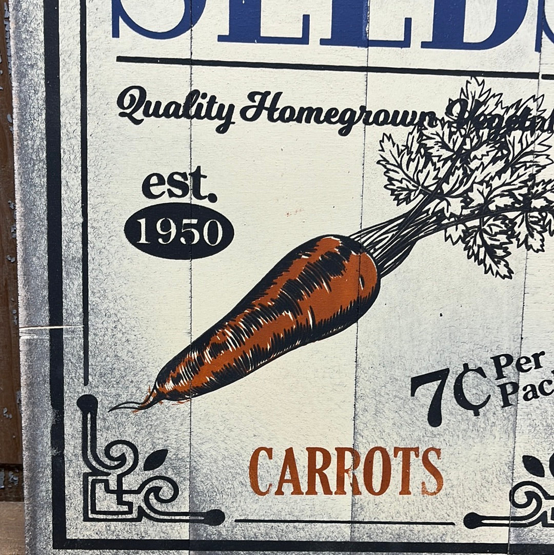 Pallet Sign, 12" x 16", CARROTS