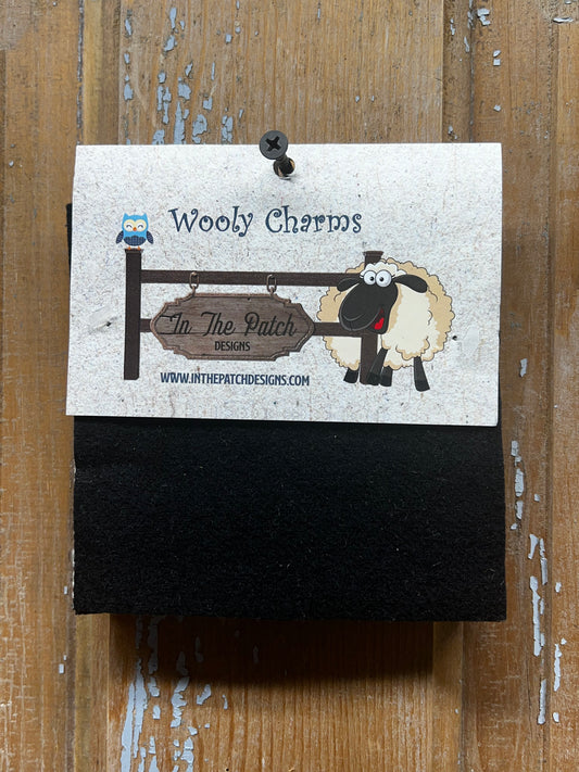 Wooly Charm Pack, BLACK