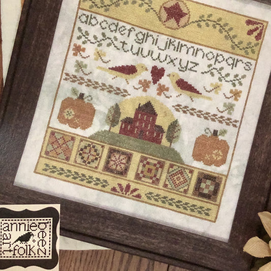 Pumpkin Folk, Cross Stitch Chart, Annie Beez