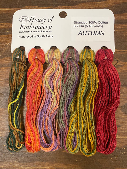 AUTUMN, 6x5m Variety Pack, Cotton Floss