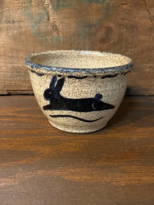 Votive Cup, Leaping Rabbit with Scallops