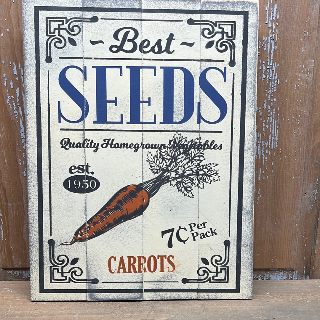 Pallet Sign, 12" x 16", CARROTS