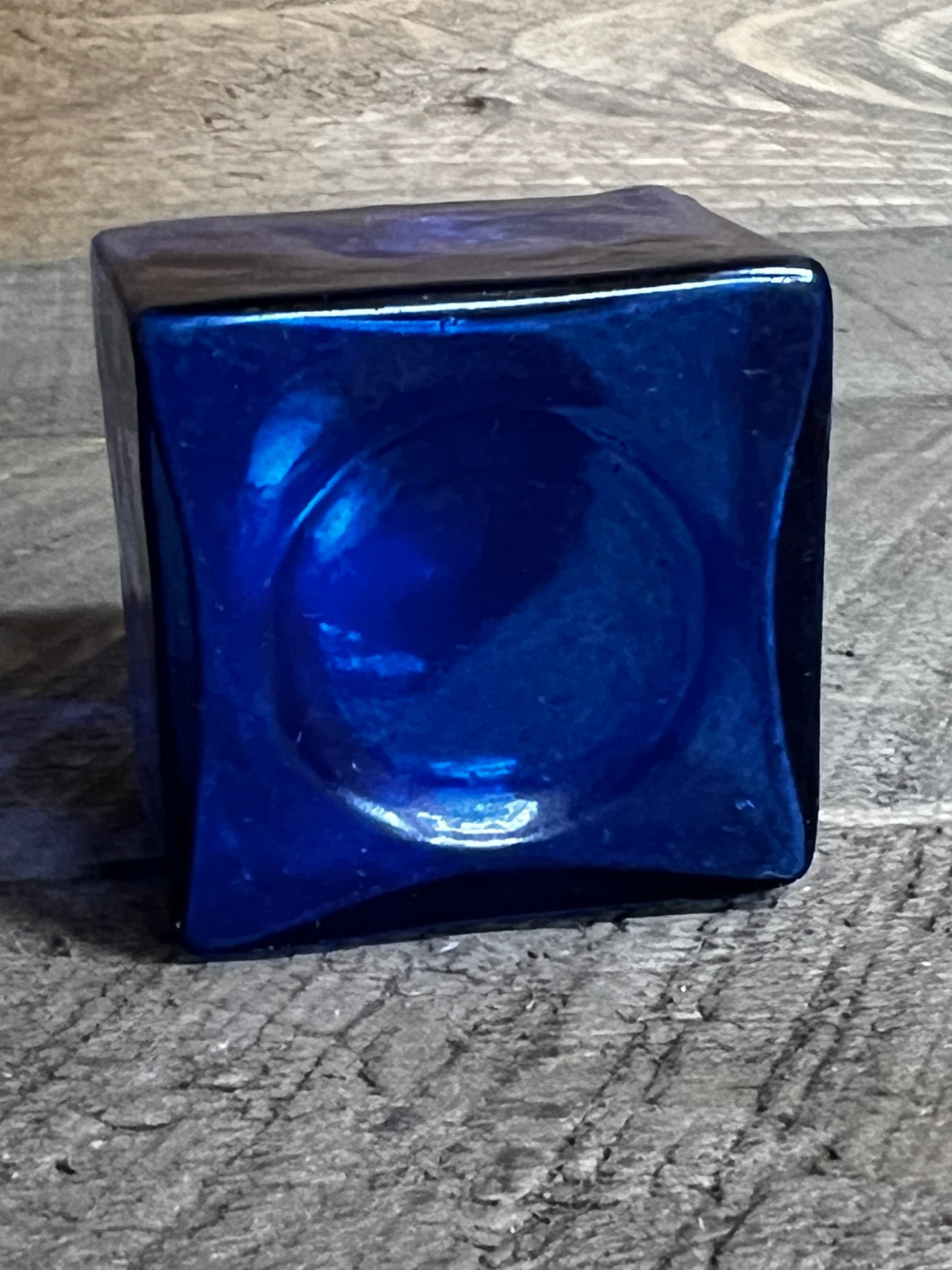 Glass Inkwell, 1.75", COBALT BLUE