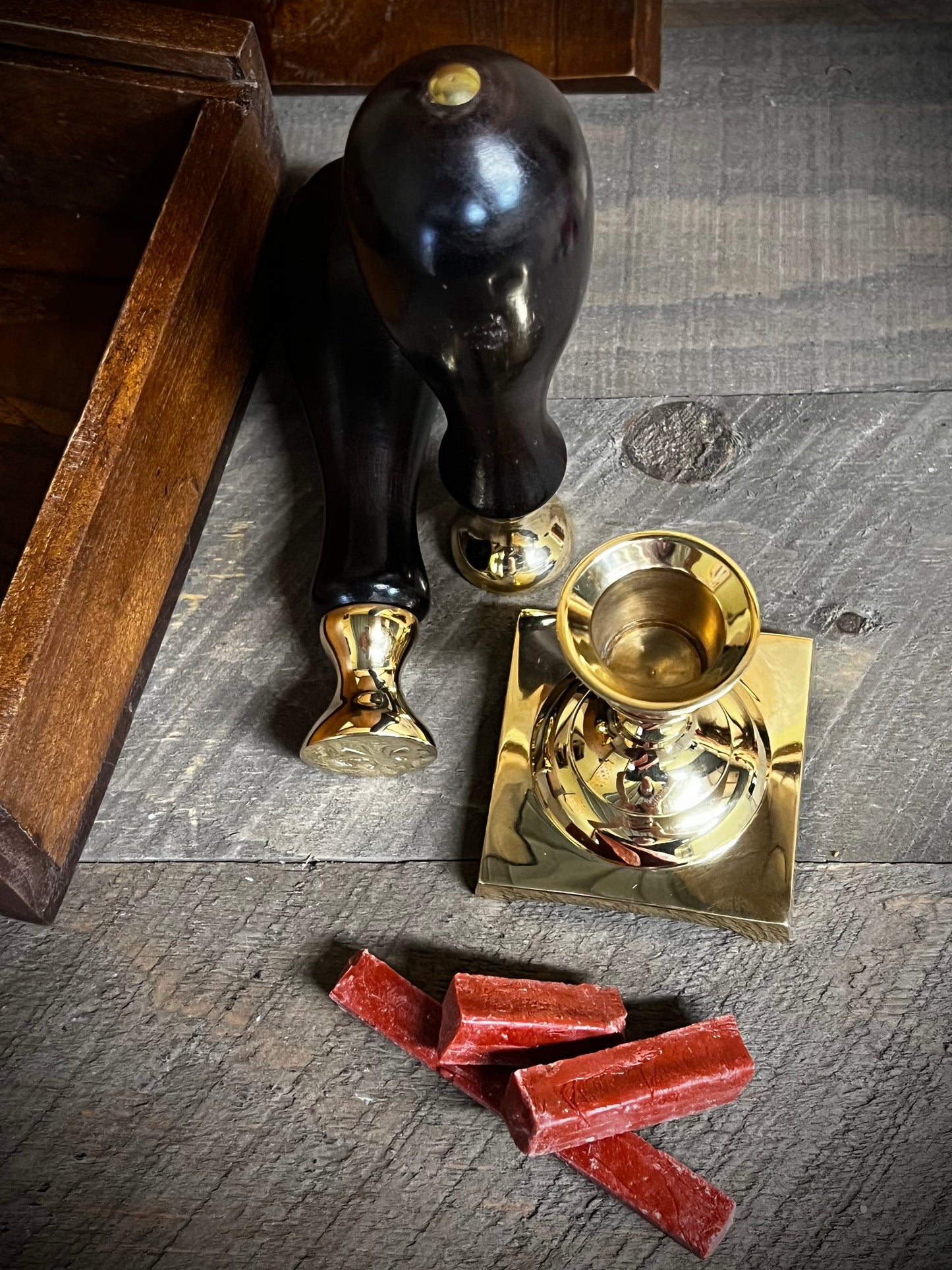 Stamp & Writing Box, 11" WAX STAMP & SEAL