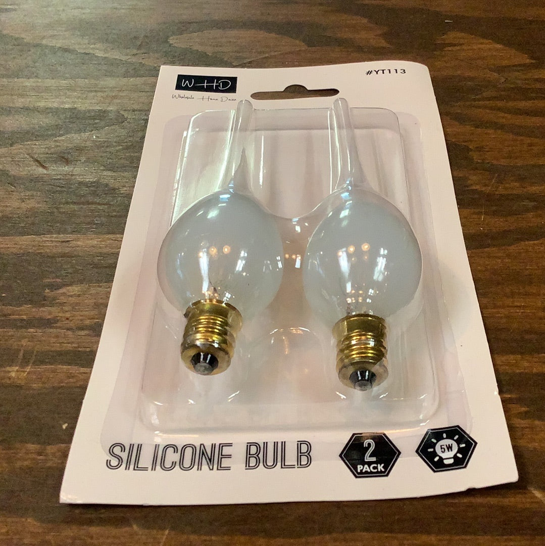 Silicone Light Bulbs, 5 Watt, 2 pack, CLEAR