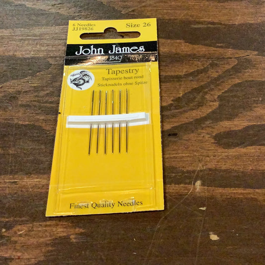 Tapestry Needle, Size 26, John James