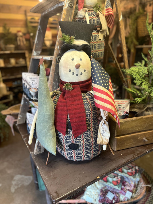 “Freedom” Snowman, Handmade