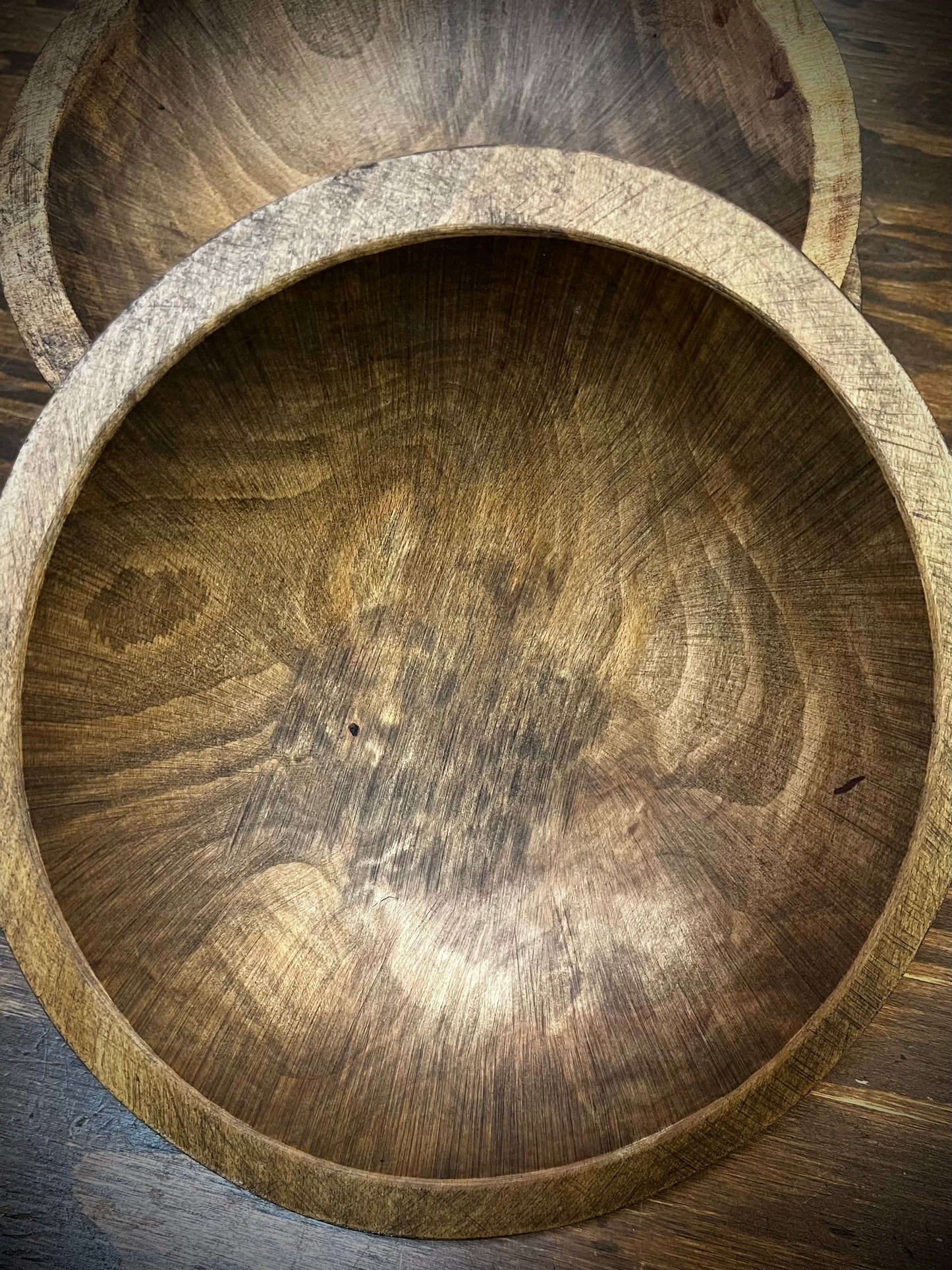 Wooden Bowl, 9" Round/Out of Round