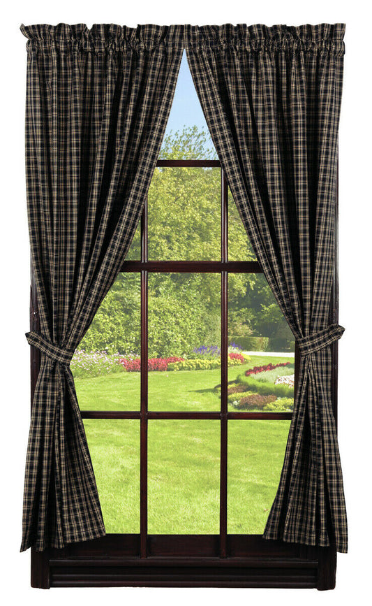 Long Panel, Cambridge Black & Tan